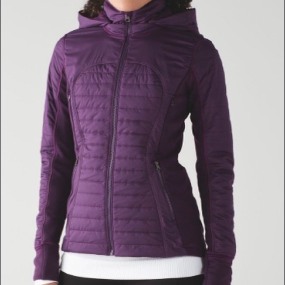 Lululemon First Mile Jacket Darkest Magenta size 4 - Picture 2 of 6